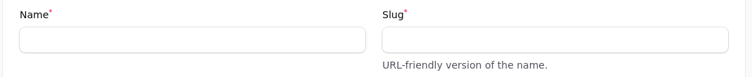 Name and address fields